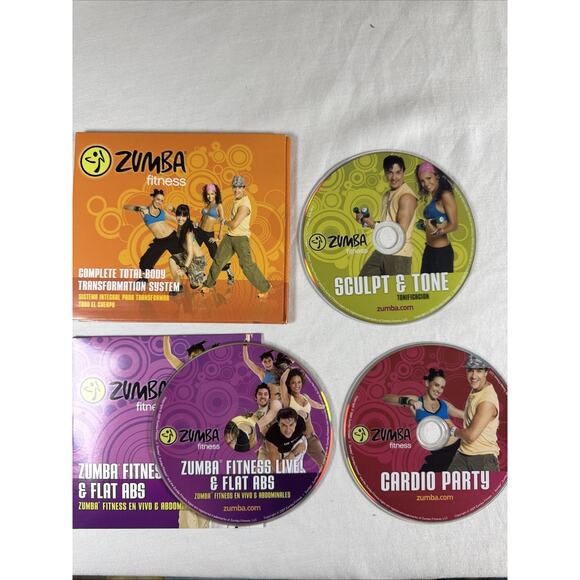 Zumba Fitness Toning Stick Weights DVD Set Join The Party Complete In Box - Picture 3 of 6